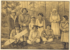 Группа остяков. Худ.: П.М. Кошаров. 1890.